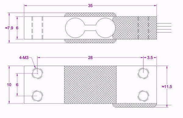 1kg load cell small size