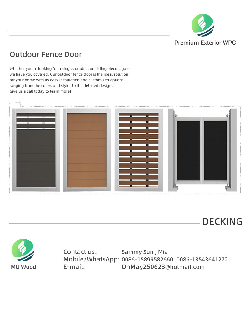 Outdoor WPC Panel For Gate Wood Plastic Composite WPC Board Sheet