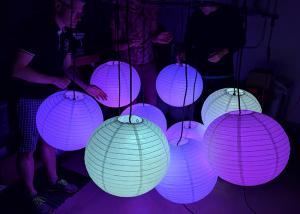 Quality IP65 Colorful RGB Light Globe Durable Construction LED Sphere Christmas Lights wholesale