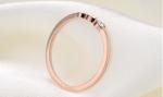 Three Diamond Wedding Ring Fashion Accessories Stainless Steel Jewelry Ring