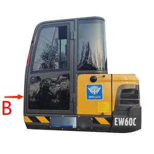 Quality VOLVO Excavator Windscreen Replacement ISO Tempered Glass Window Front Down Position B wholesale