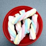 Rope Shape Twisted Marshmallow Candy , Gourmet Marshmallow/ Healthy sweet