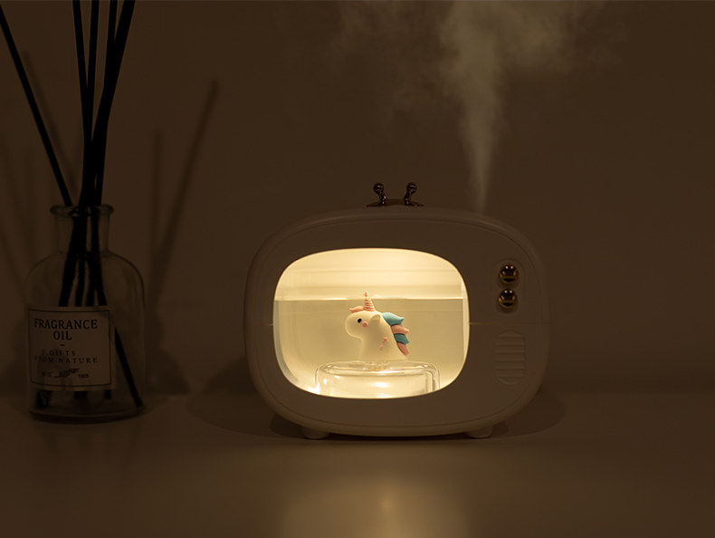 Creative TV Cute Pet Ultrasonic Air Humidifier Portable Wireless USB Rechargeable Cool Mist