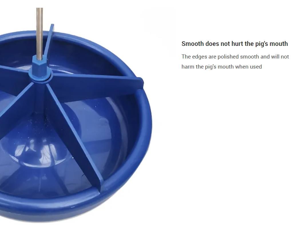 Farrowing Cage Round Feeder Trough 33.5cm Plastic Piglet Feeder