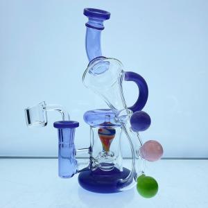 Quality OEM ODM 14inch Water Pipe Bubbler Glass Hookah Bongs With Ice Catcher wholesale