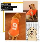 Summer Premium Large Dog Clothes Thin Vest Jersey Pet Clothes