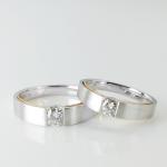 Double Layer Men17 8g Diamond Couple Rings For Engagement