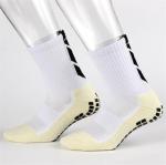 9 Colors Lattice Pattern Long Tube Football Socks for Men Cotton Anti Slip