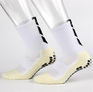 Quality 9 Colors Lattice Pattern Long Tube Football Socks for Men Cotton Anti Slip Soccer Socks wholesale