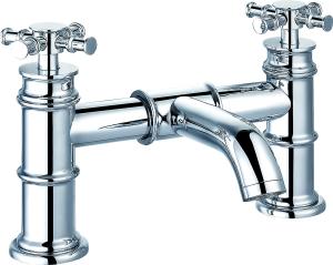 Quality Stylish Modern Chrome Finish Double Handle Basin Mixer Faucet T8344 wholesale