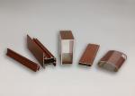 High Strength 6061 T6 Aluminum Extrusions Shapes Wood Color GB/T 5237 Standard