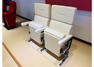 Quality Fabric Upholstery 160mm Auditorium Theater Seats With Wooden Back wholesale