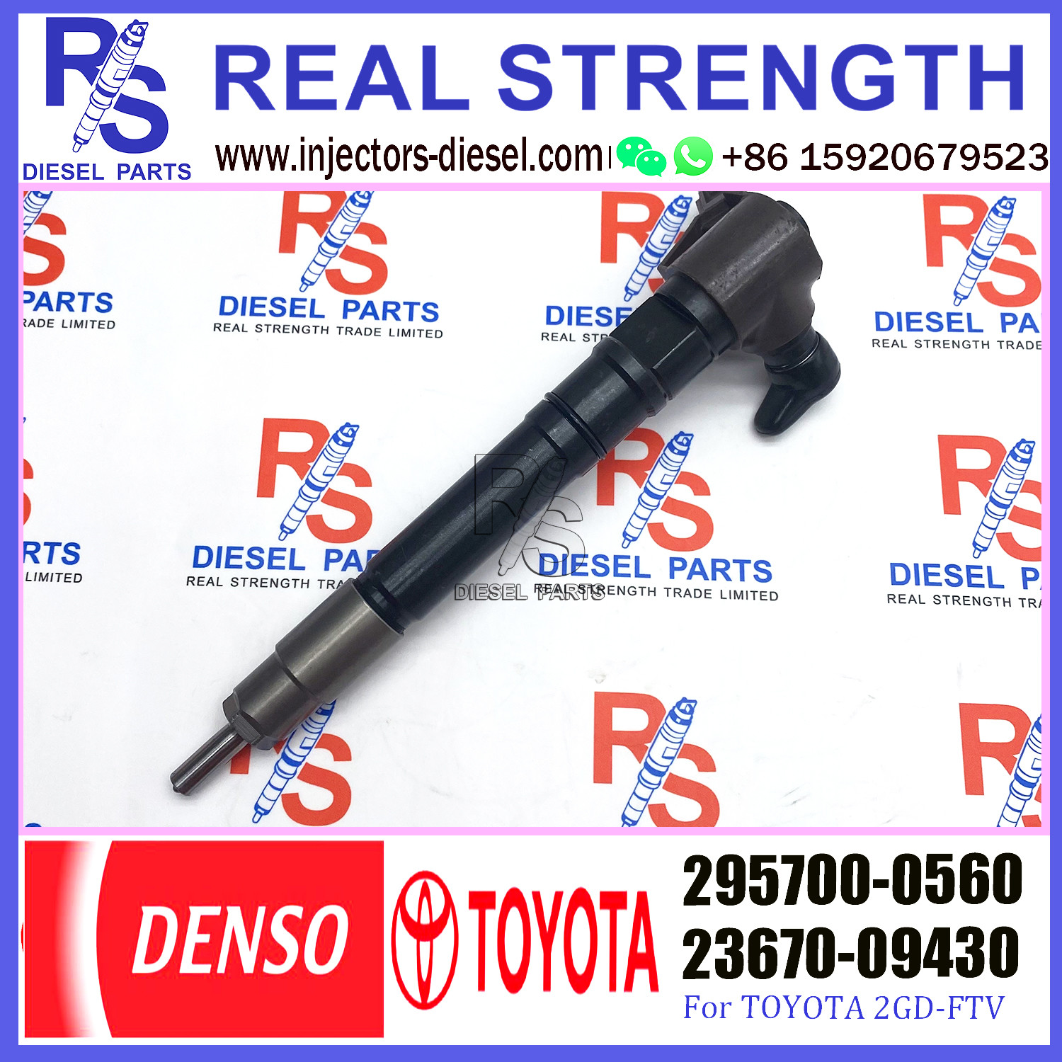 Common Rail Diesel Injector 23670-0E020 23670-09430 For Toyota Hilux 2GD