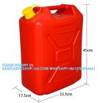Red Color 2.5 Gallon Plastic Gas Jerry Can 10 Litre HDPE Gasoline Diesel Fuel