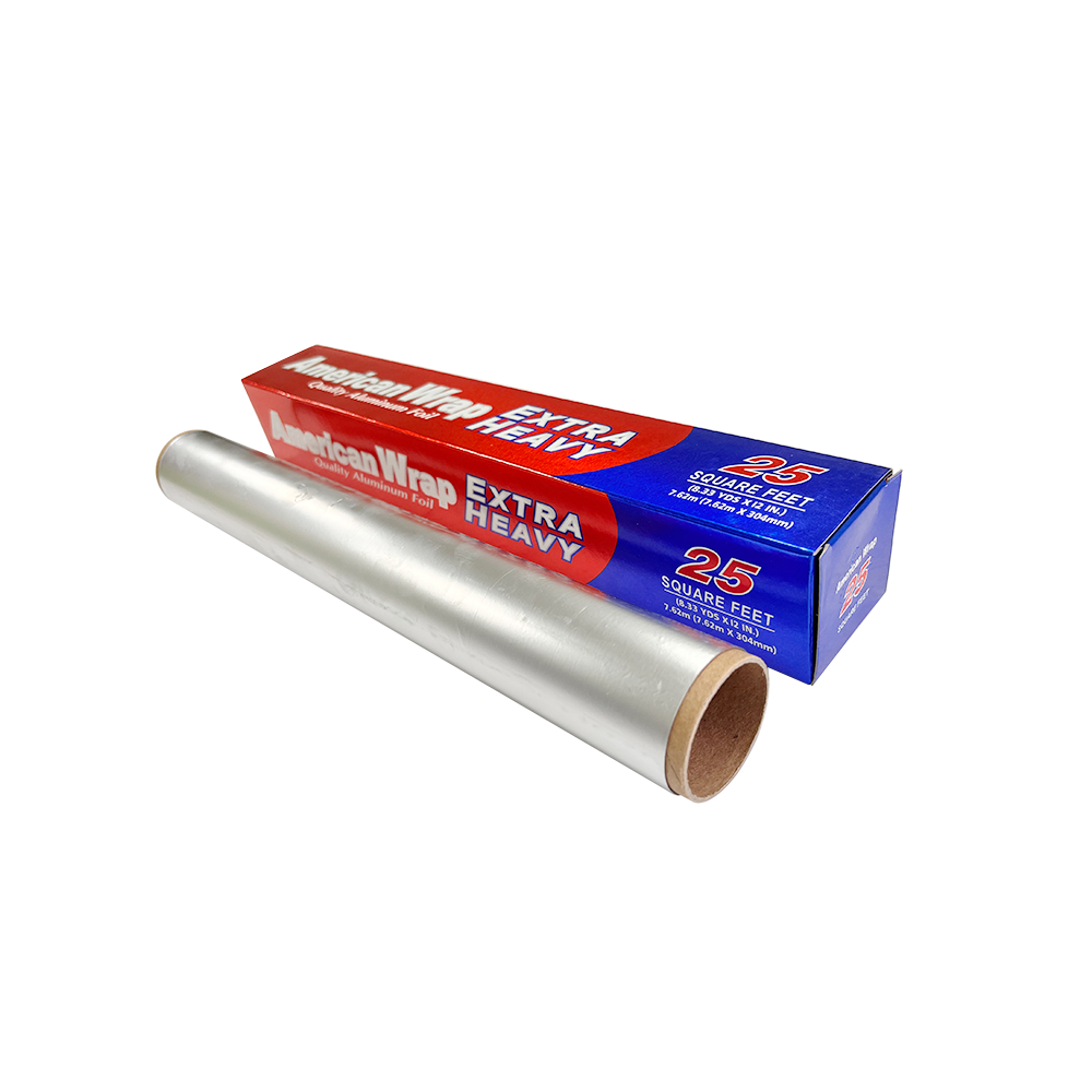 Household Kitchen Aluminum Foil Paper Rolls Disposable 300mm 450mm Thickness customized