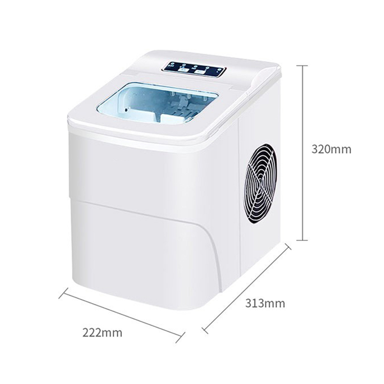Automatic Stainless Steel Portable Nugget Ice Maker for Home High Capacity 105w Power 15kgs/24hrs Ice Making Capacity