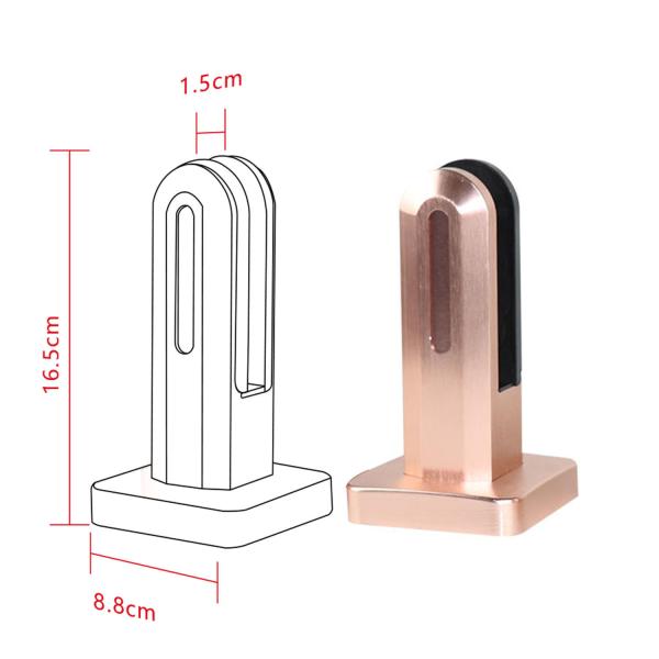 Simple Design Pool Fence Glass Posts Aluminum Glass Holder for Sophisticated