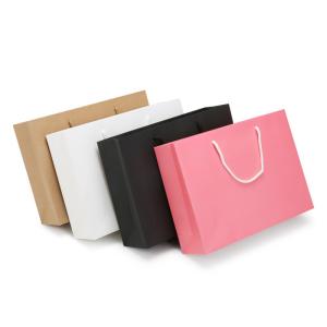 Quality Shopping Colored Fancy Paper 100g Garment Packaging Bags Flexo Printing wholesale