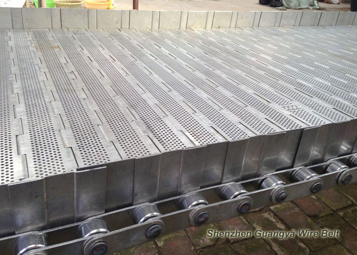 304 Stainless Steel Chain Plate Conveyor Mesh Belt Frozen Food Line Equipment