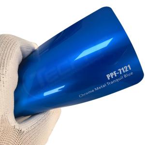 Quality PPF-7121 Chrome Metal Tranquil Blue Color Paint Protection Film For Car Scratch wholesale