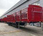 30-100 Tons 4 Axles Heavy Duty Semi Trailers Cargo Livestock Sugar Cane Stake