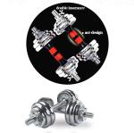 Adjustable Chrome Dumbbell Set15kg 20kg 30kg for Man Fitness Manufacture Price