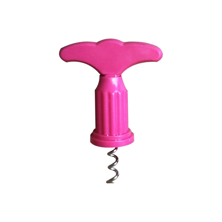 Wine bottle opener plastic 8*12cm four colors logo customized