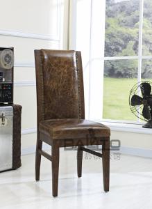 Quality luxury antique leather dining chair furniture,#K656 wholesale