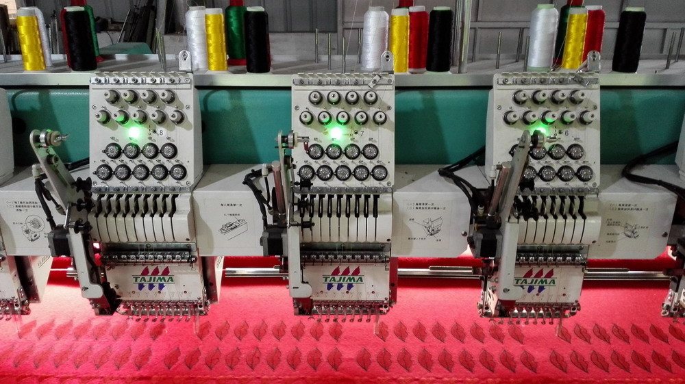 Multi Head Large Used Tajima Embroidery Machine High Compatibility With USB Port