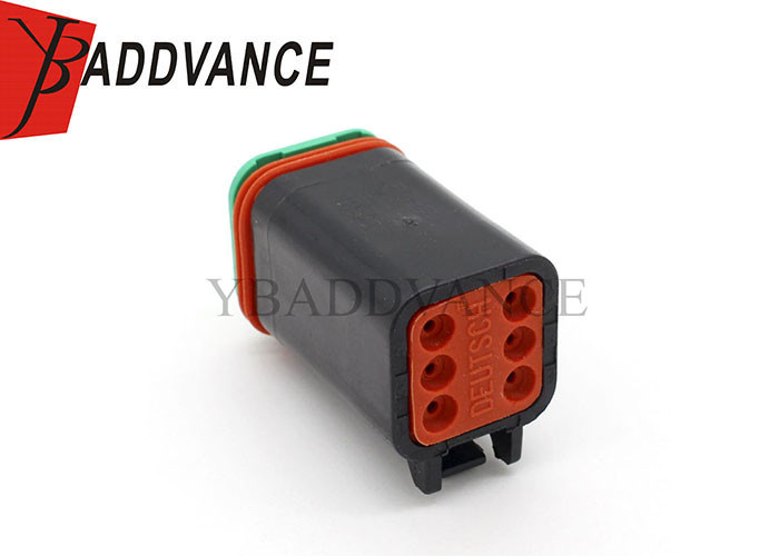 Deutsch DT06-6S-E004 DT Series 6 Socket Plug Black