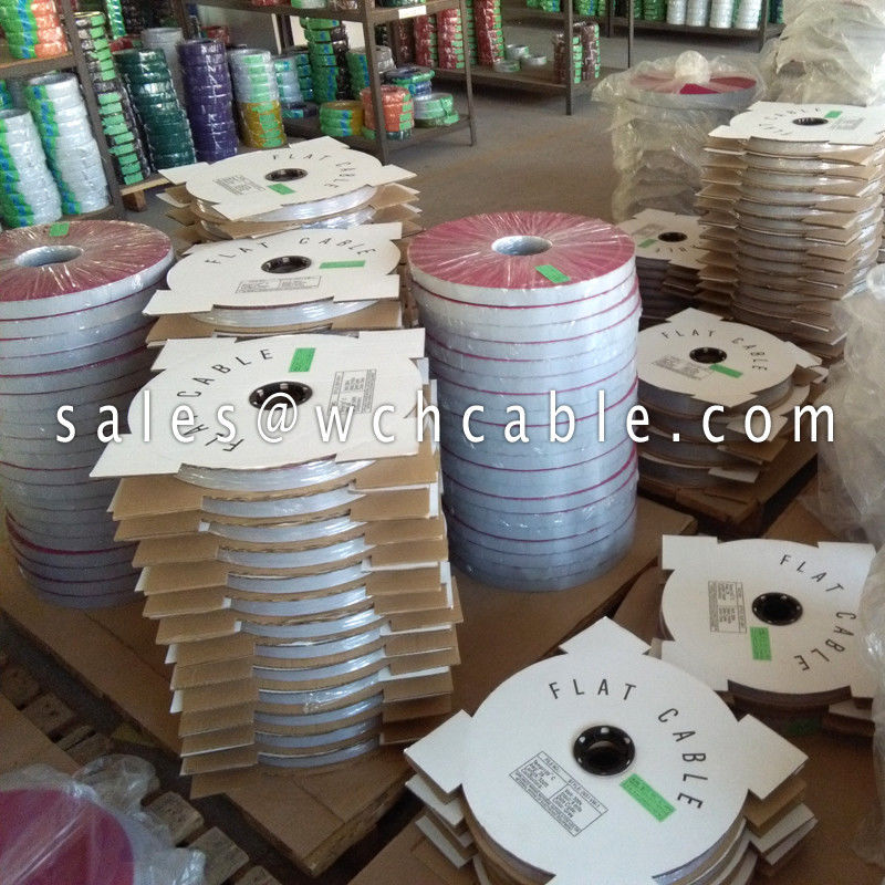 UL4478 XLPE Flat Ribbon Cable AWG26 AWG28 Crosslinked Polyethylene Irradiated 105C 300V