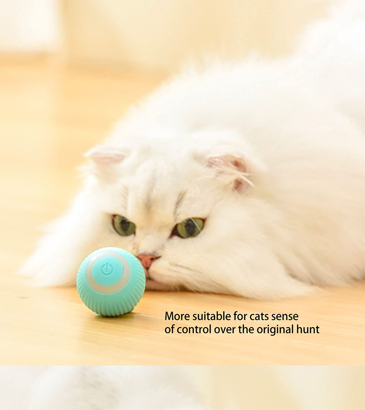 Electric Cat Toy Ball Juguetes para Gatos for Pet Cat Products in Pink and Blue Color