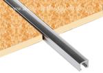 10mm Chrome Listello Tile Trim , Aluminium U Shaped Bar Listello Border