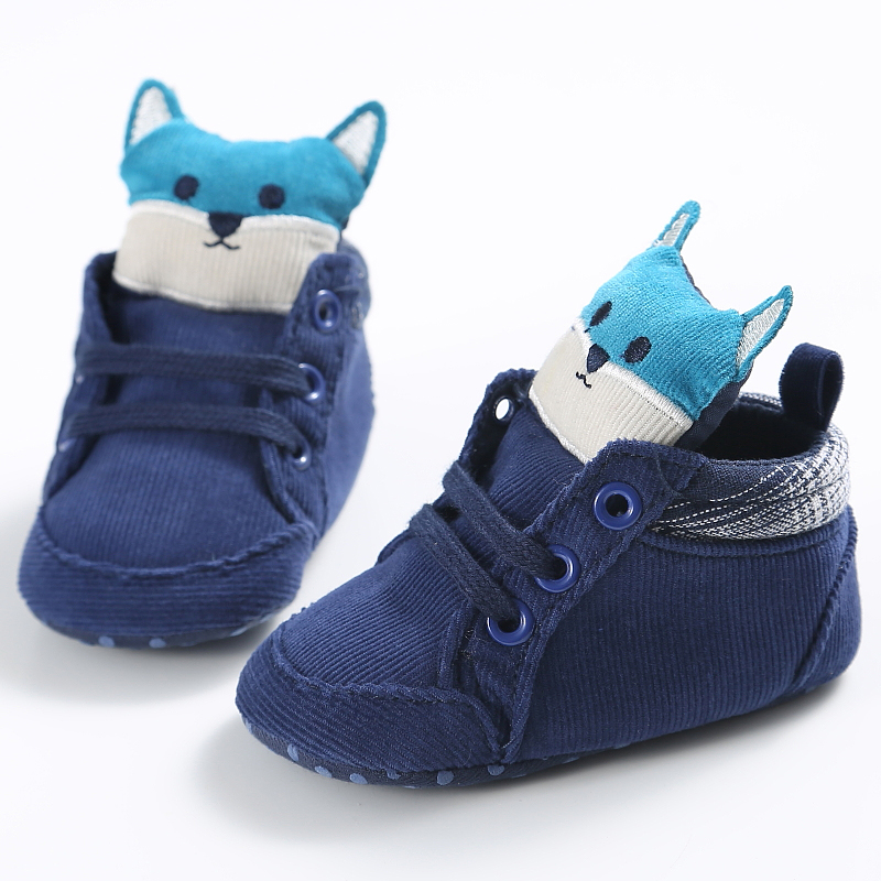 New designed Cotton fabric Cute Cartoon 0-2 years prewalker shoes baby