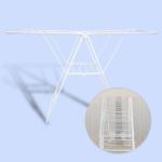Portable White Folding Drying Clothes Rack Stainless Steel