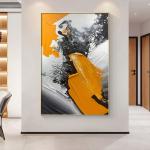 European Van Gogh Art Impressionist Boat Beach Palette Knife Hand Painted