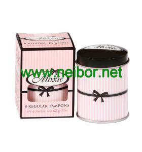 Quality accept OEM order mini round tampon tin box wholesale