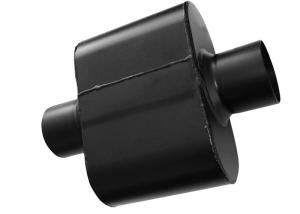 Quality Black Painted Ss409 2.5 In Single Chamber Race Muffler wholesale