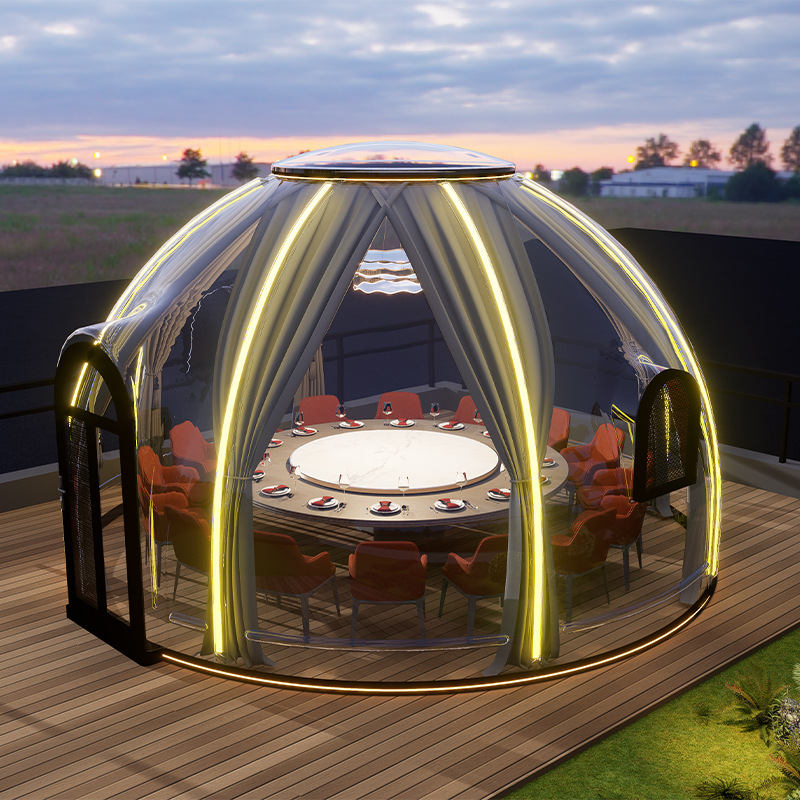 Outdoor Camping Homestay Windproof insulation PC Room Hotel Catering Bubble Room Transparent tent