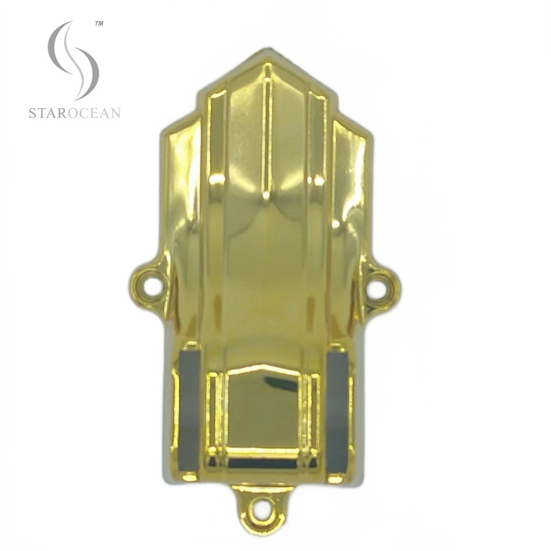 Gold Color Coffin Fittings Suppliers , Coffin Christmas Ornaments Light Weight 10#