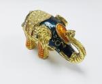 Fashion elephant shaped metal jewelry box custom elephant shaped jewelry box