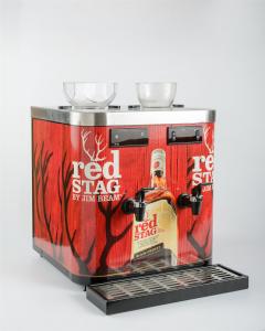 Quality Restaurants / Hotels Chilled Shot Dispenser Double Tap Dispensing Design wholesale