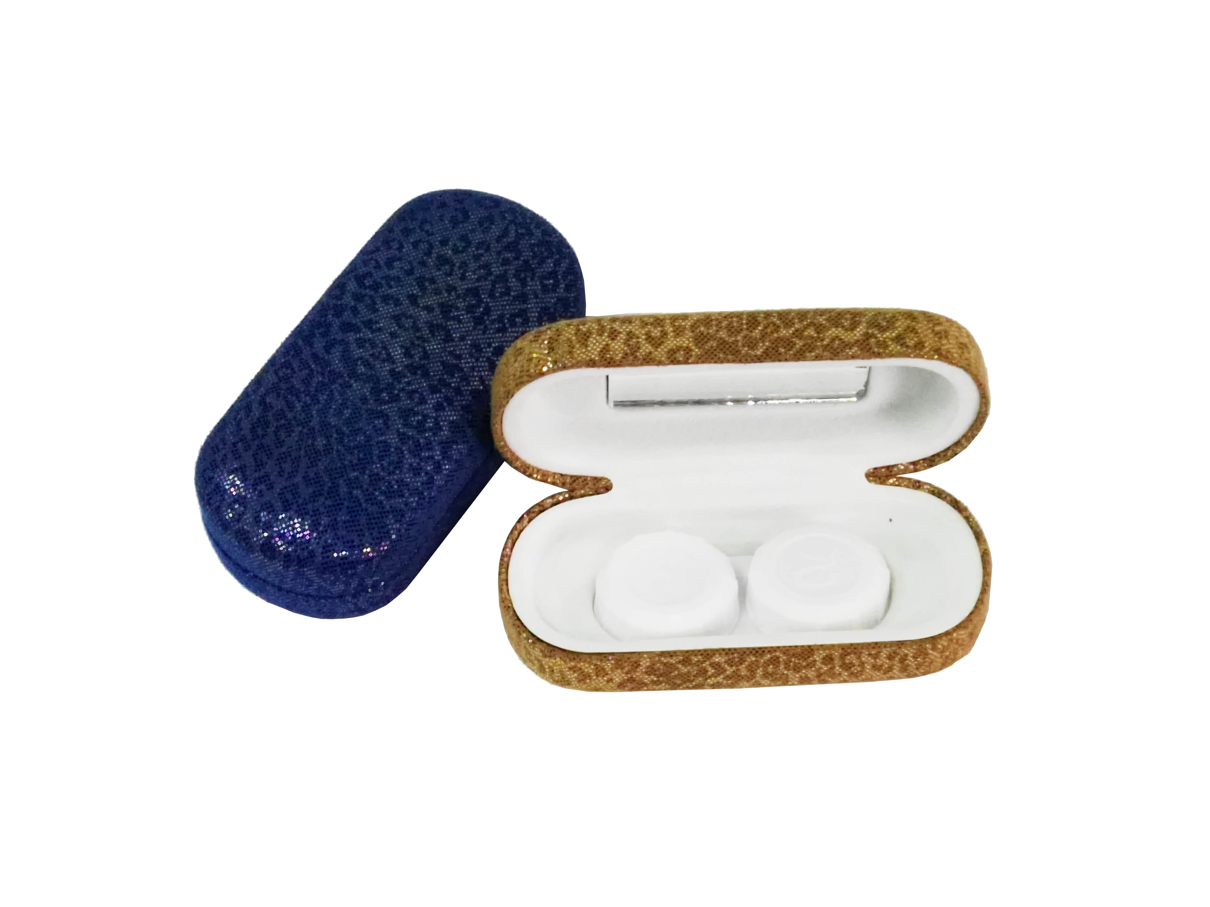 New Design Cute Contact Cases With Mirror PU Leather Eco - Friendly