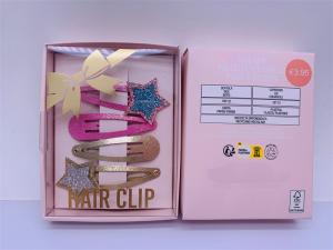 Quality Multicolor Plain Kids Hair Clip , Shining Star Hair Accessories For Kids wholesale