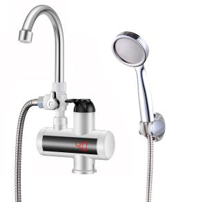 Quality ABS Plastic 220v Bathroom Hot Water Tap 3000w fast electric heated basin tap wholesale