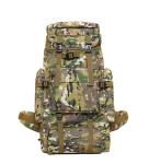75L Adjustable Woodland Camo Tactical Backpack High Density CE ISO