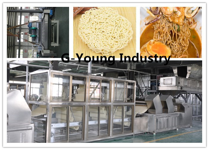 Smooth Running Frying Automatic Noodle Making Machine Fried Instant Noodle Producing