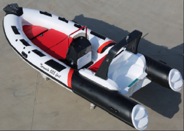 2022 large rigid hull with motor 17ft PVC or hypalon with sundeck light grey RIB520C