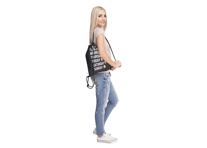 Waterproof Polyester Ladies Drawstring Bag Backpack OEM Service