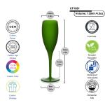 Unbreakable Contemporary Plastic Champagne Flutes 130ml 4oz